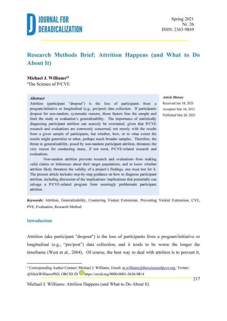 Cover page of article "Attrition Happens (and What to Do About It)"